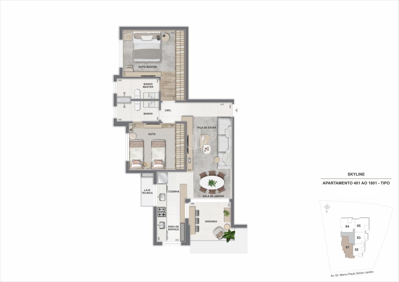 Apartamento à venda com 2 quartos, 84m² - Foto 28