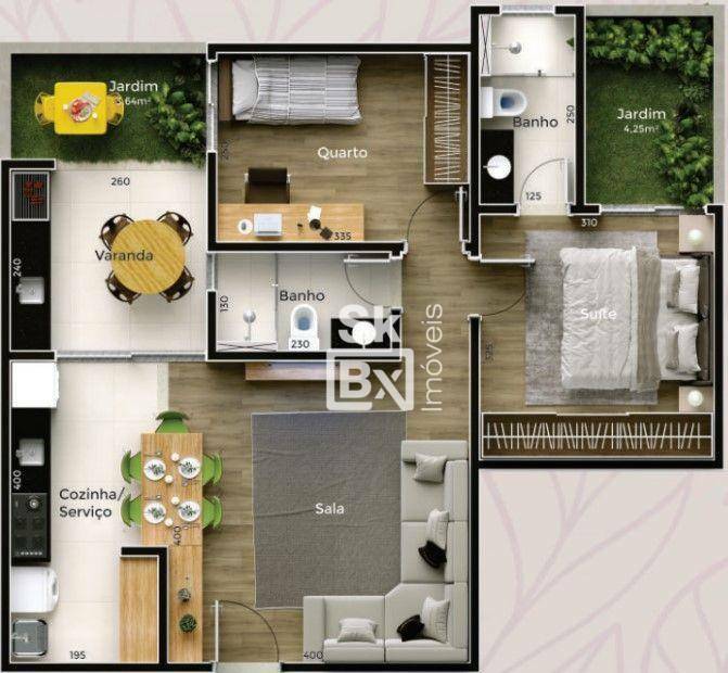 Apartamento à venda com 2 quartos, 64m² - Foto 12