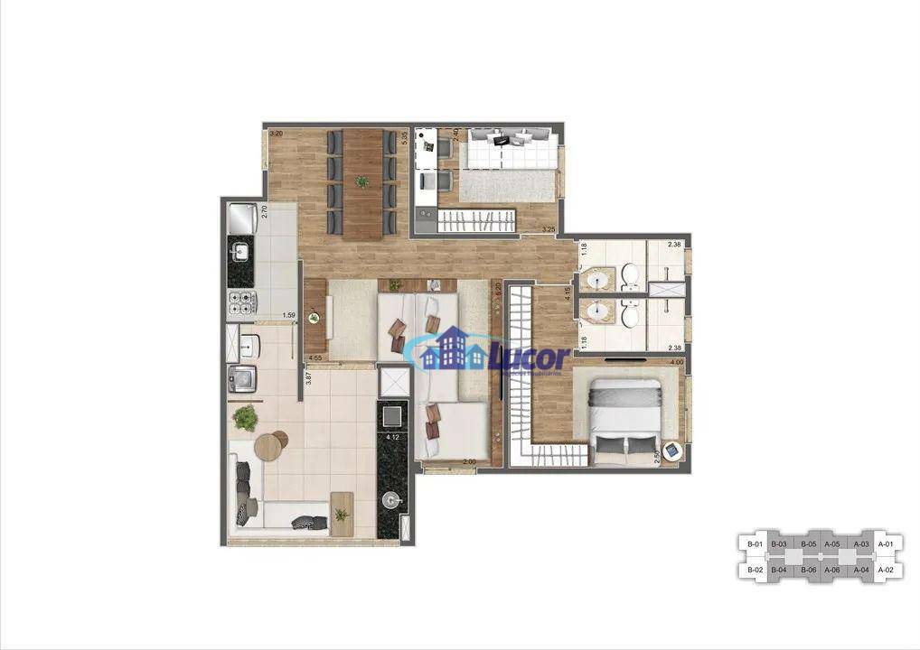 Apartamento à venda com 3 quartos, 83m² - Foto 15