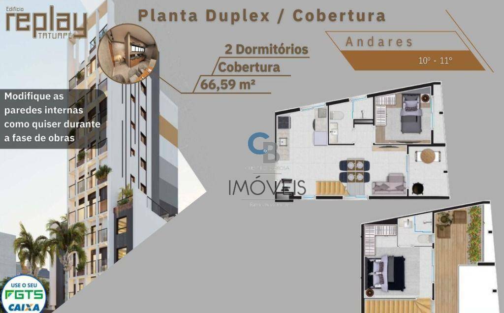 Cobertura à venda com 2 quartos, 66m² - Foto 11