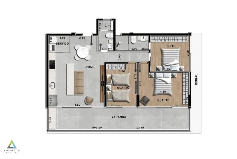 Apartamento à venda com 2 quartos, 61m² - Foto 90
