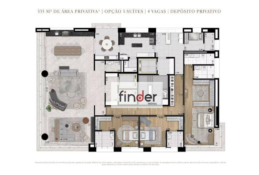 Cobertura à venda com 3 quartos, 838m² - Foto 144