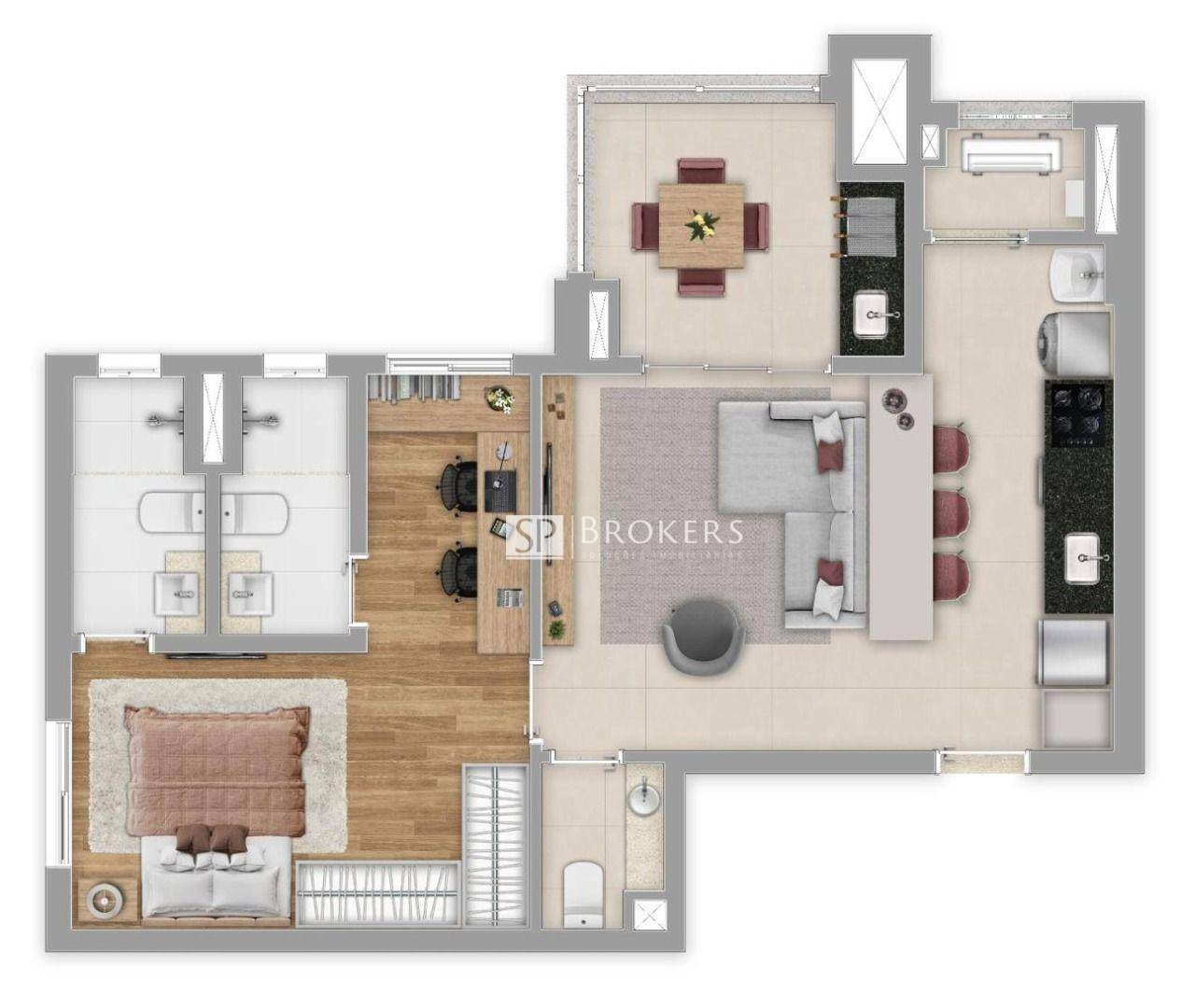 Apartamento à venda com 2 quartos, 67m² - Foto 20