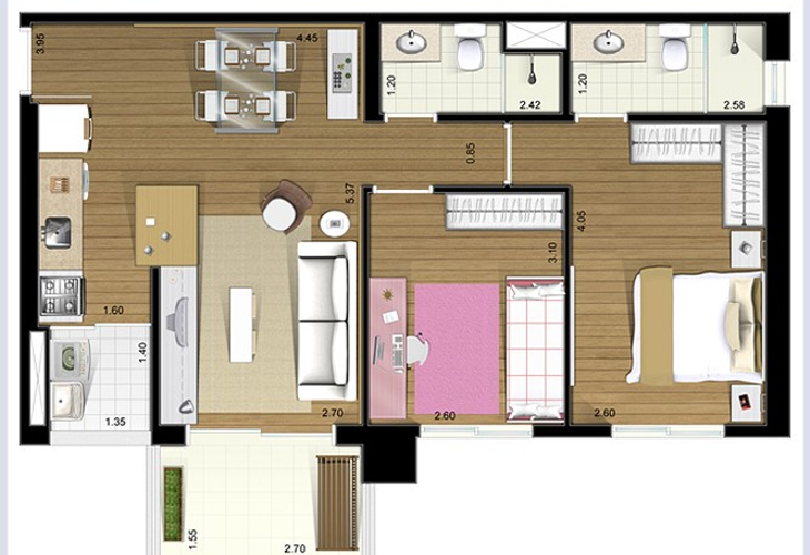 Apartamento à venda com 2 quartos, 53m² - Foto 18