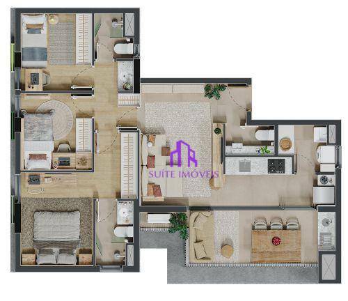 Apartamento à venda com 3 quartos, 79m² - Foto 29