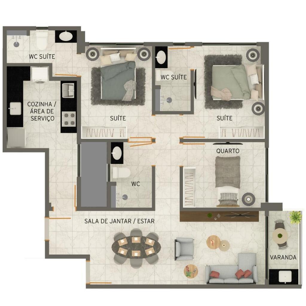 Apartamento à venda com 2 quartos, 53m² - Foto 22