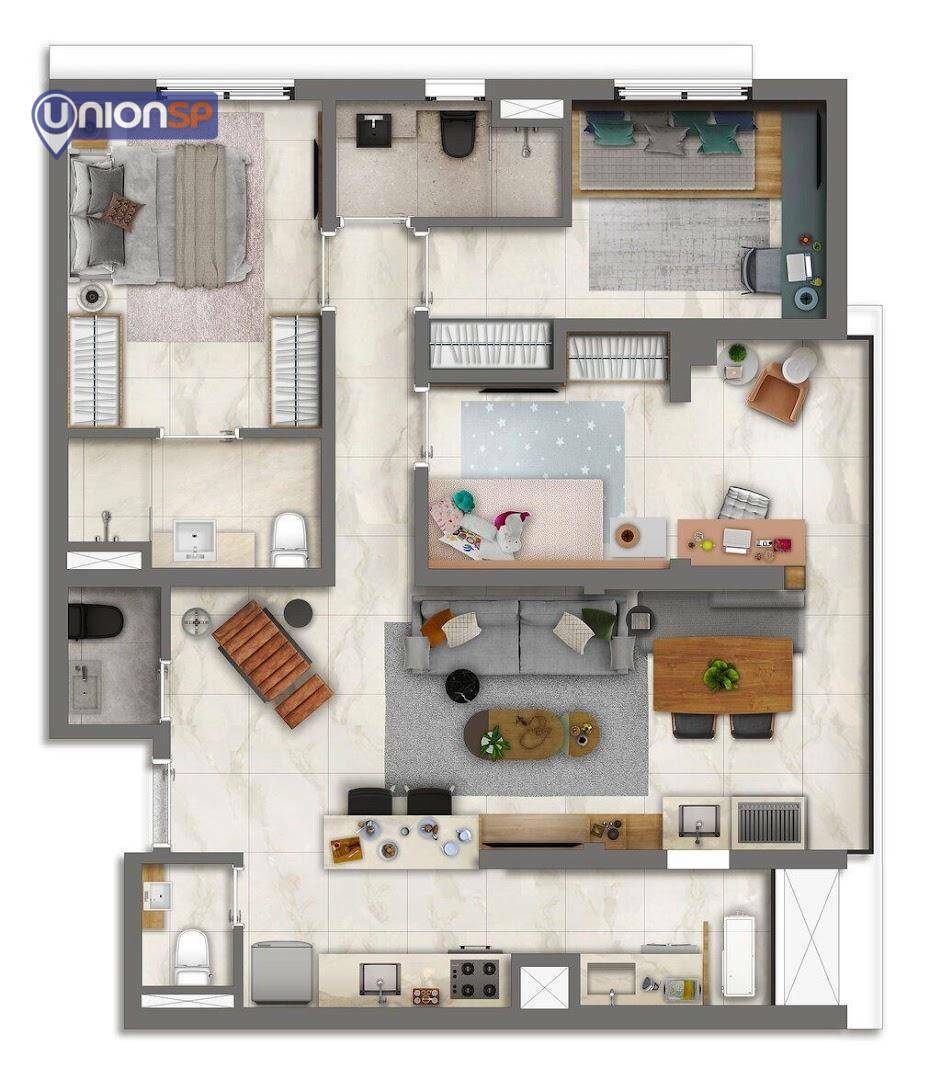 Apartamento à venda com 2 quartos, 69m² - Foto 18