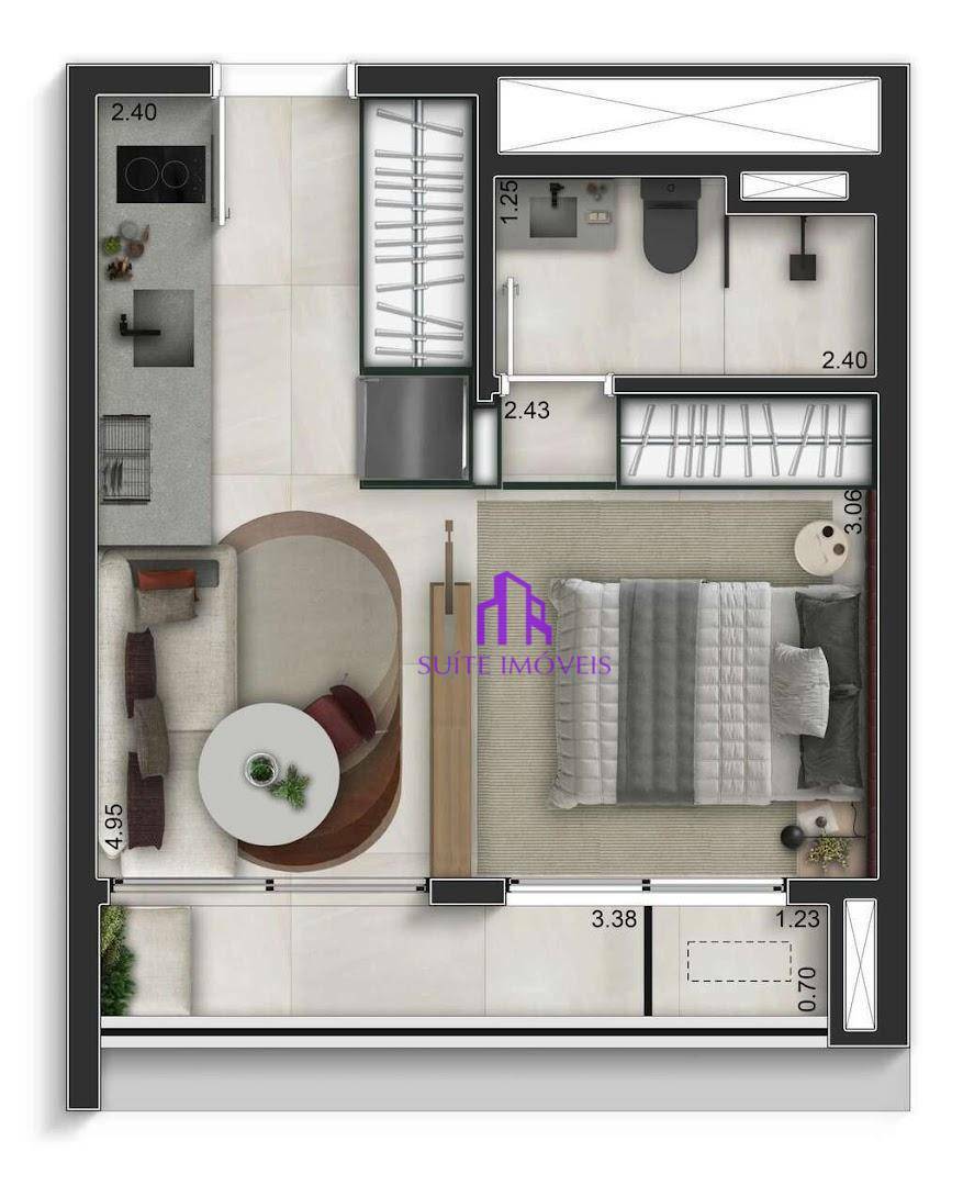 Apartamento à venda com 1 quarto, 30m² - Foto 22