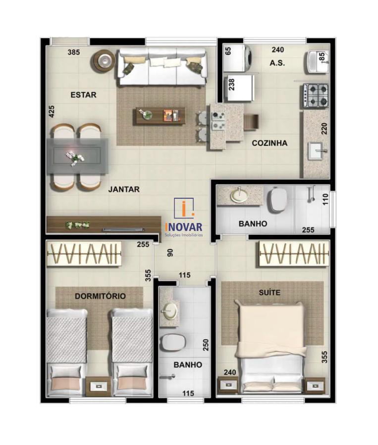 Apartamento à venda com 2 quartos, 55m² - Foto 30