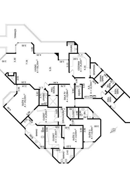 Apartamento à venda com 4 quartos, 300m² - Foto 3