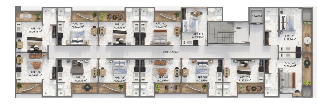 Apartamento à venda com 1 quarto, 2675m² - Foto 15