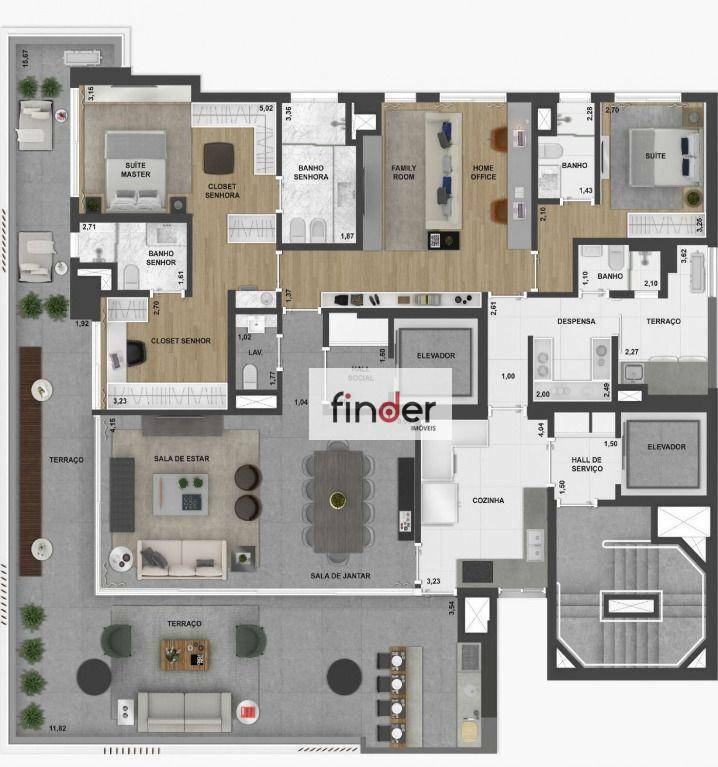 Apartamento à venda com 4 quartos, 252m² - Foto 23