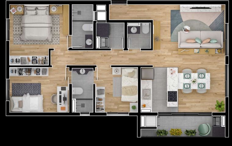 Apartamento à venda com 2 quartos, 54m² - Foto 58