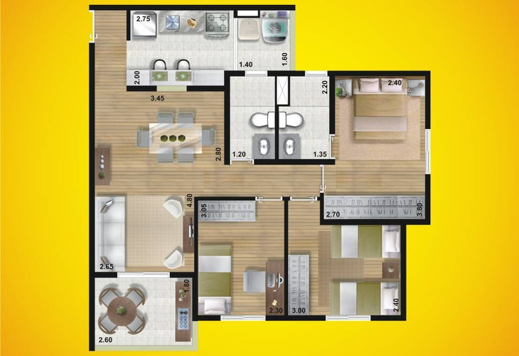 Apartamento à venda com 2 quartos, 53m² - Foto 10