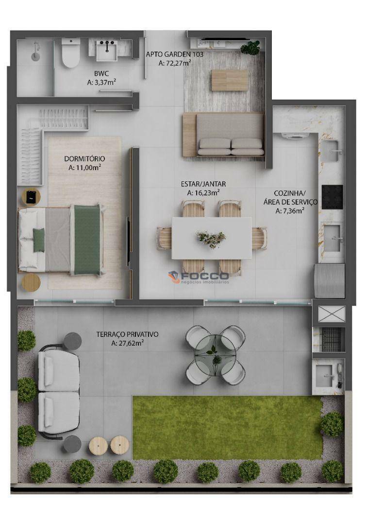 Apartamento à venda com 1 quarto, 50m² - Foto 20