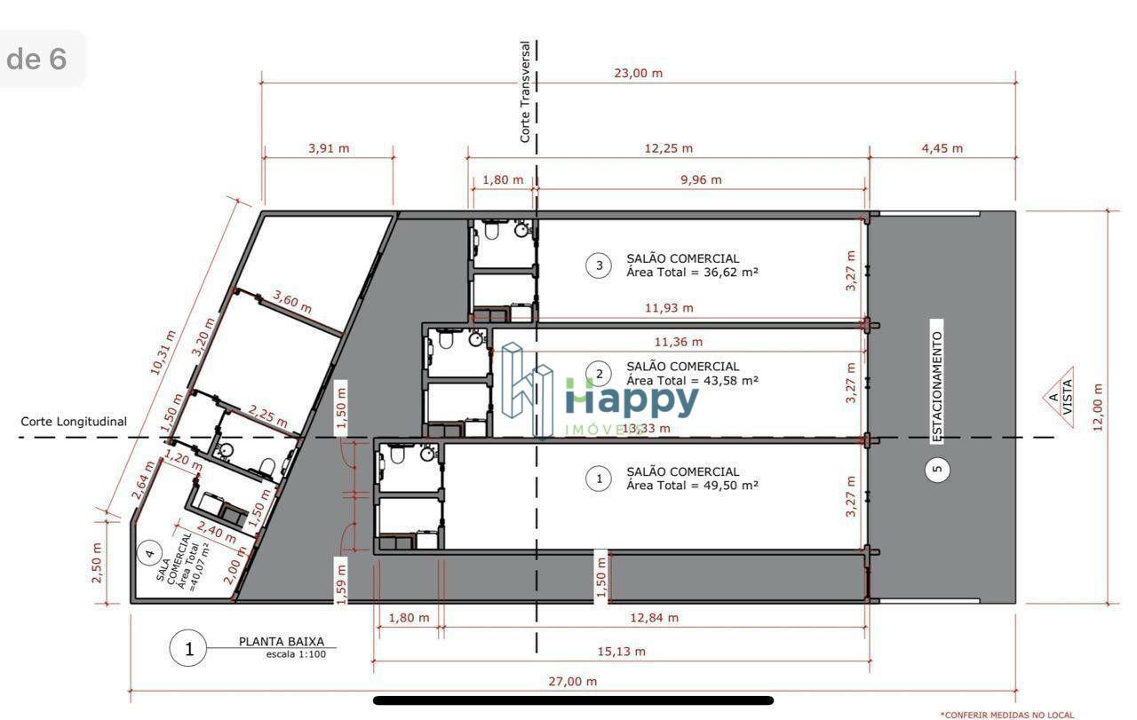 Conjunto Comercial-Sala para alugar, 36m² - Foto 2