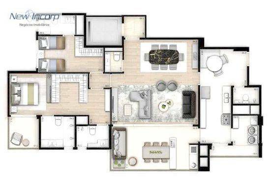 Apartamento à venda com 2 quartos, 144m² - Foto 68