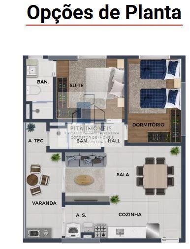 Apartamento à venda com 2 quartos, 60m² - Foto 23