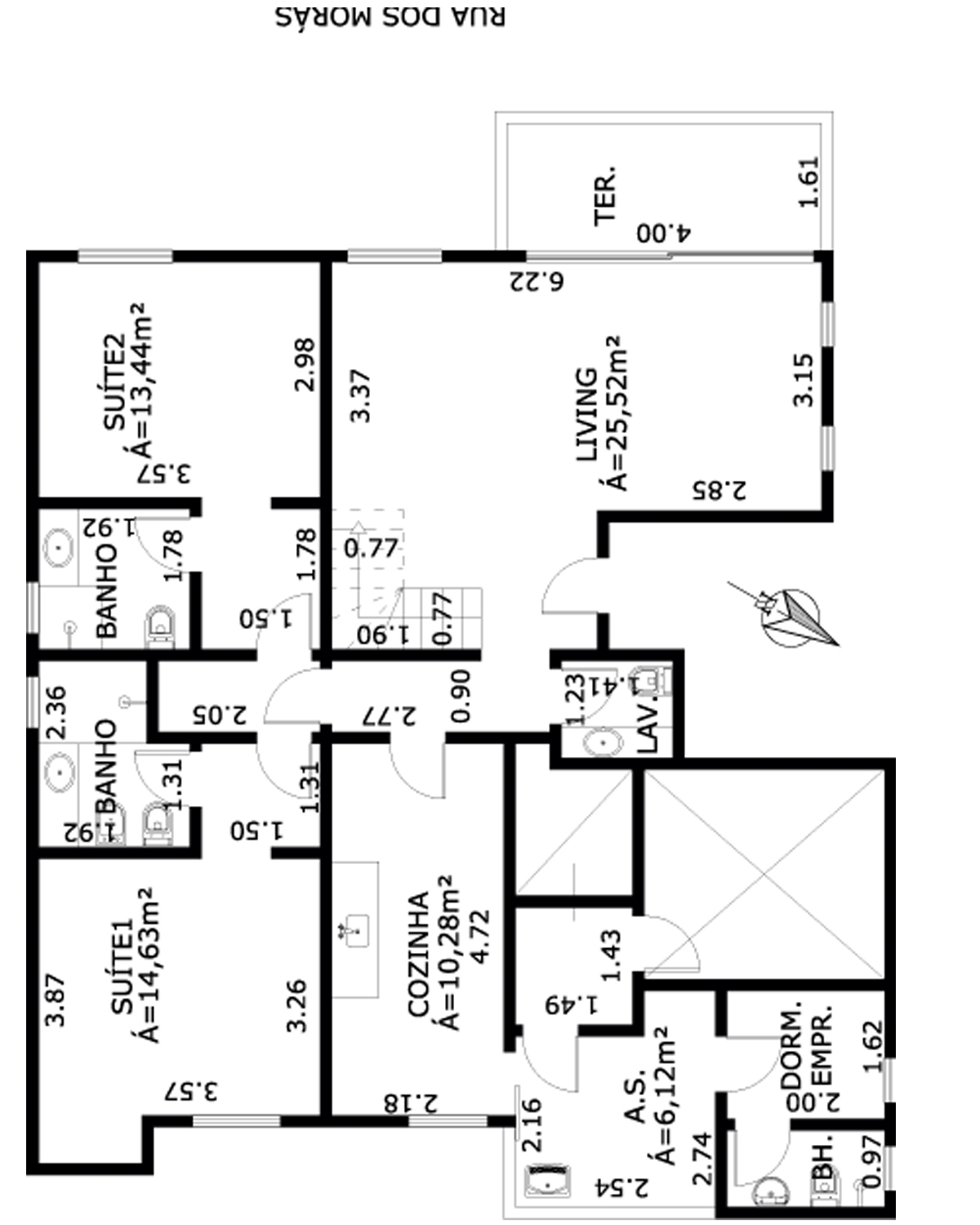 Apartamento à venda com 2 quartos, 121m² - Foto 3