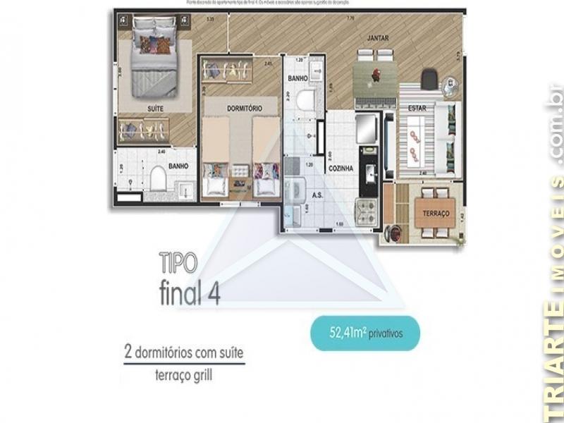 Apartamento à venda com 2 quartos, 51m² - Foto 7