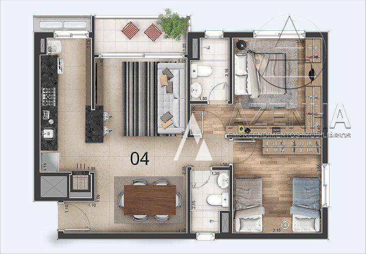 Apartamento à venda com 2 quartos, 77m² - Foto 14