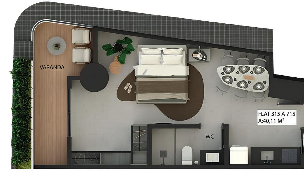 Apartamento à venda com 1 quarto, 40m² - Foto 24