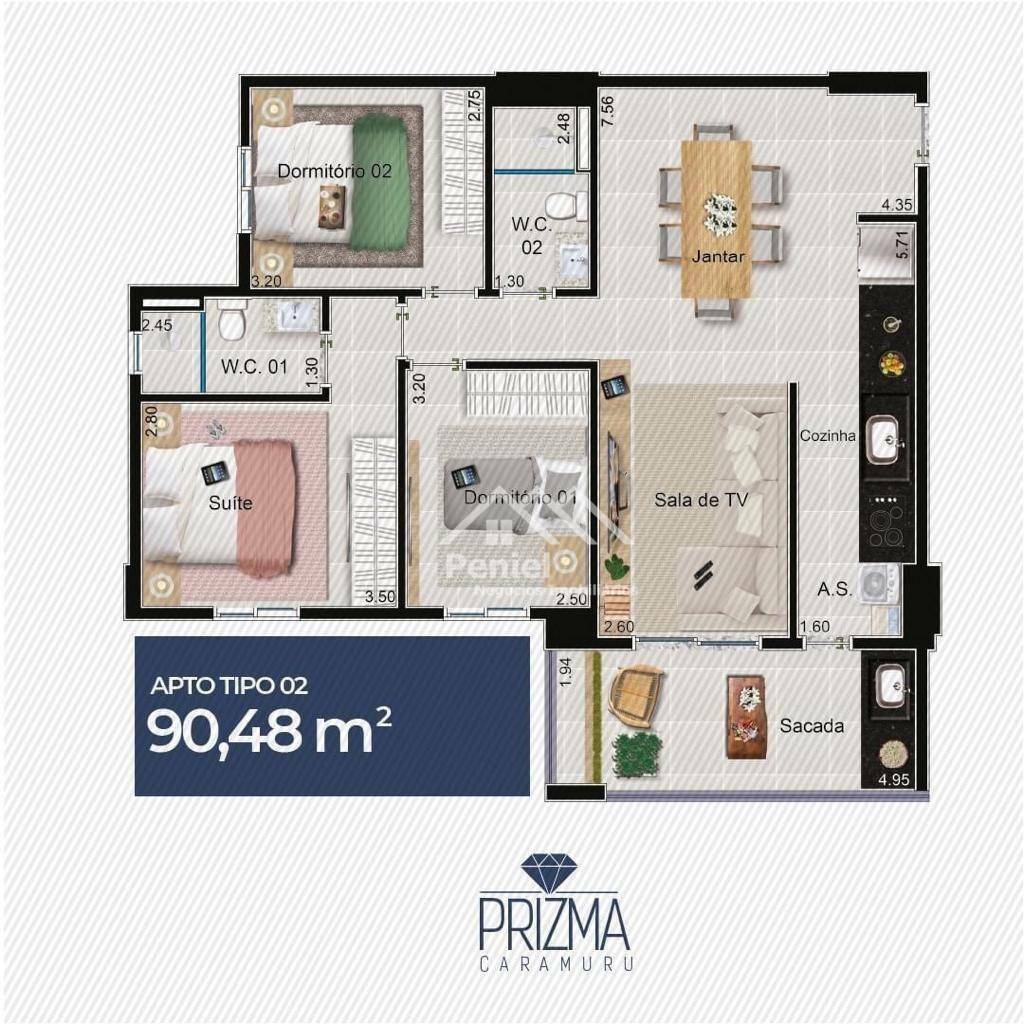 Apartamento à venda com 3 quartos, 90m² - Foto 25