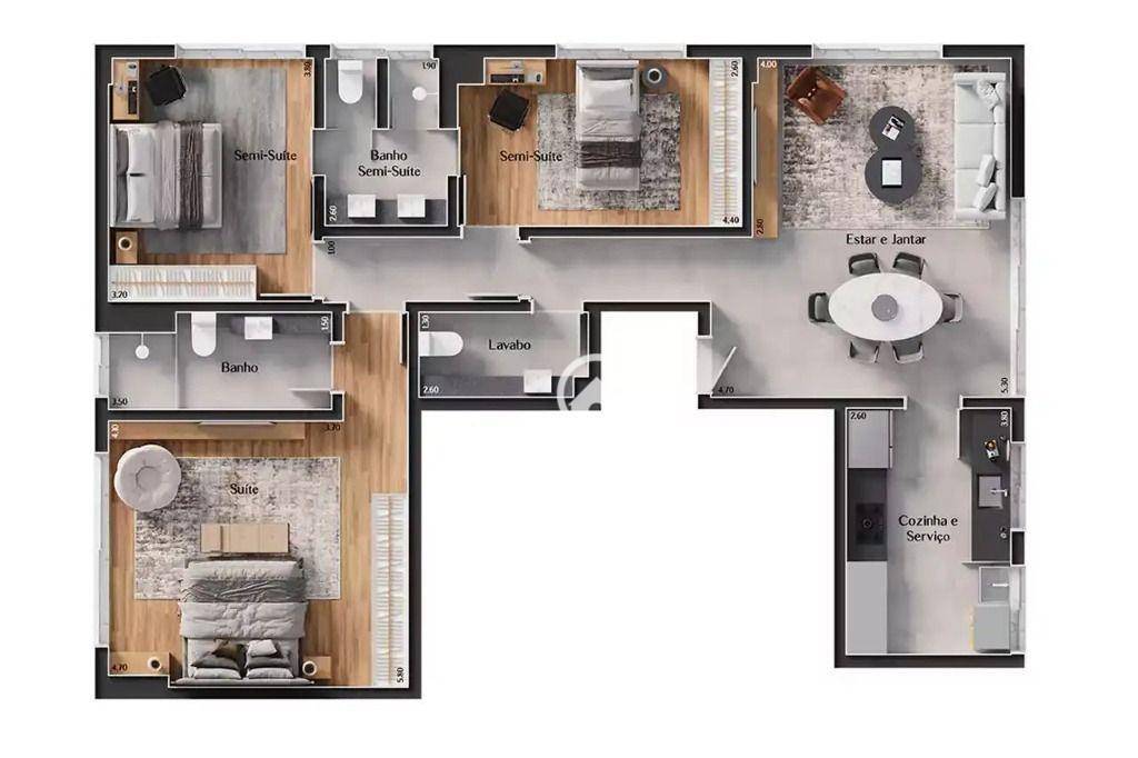 Apartamento à venda com 3 quartos, 114m² - Foto 18