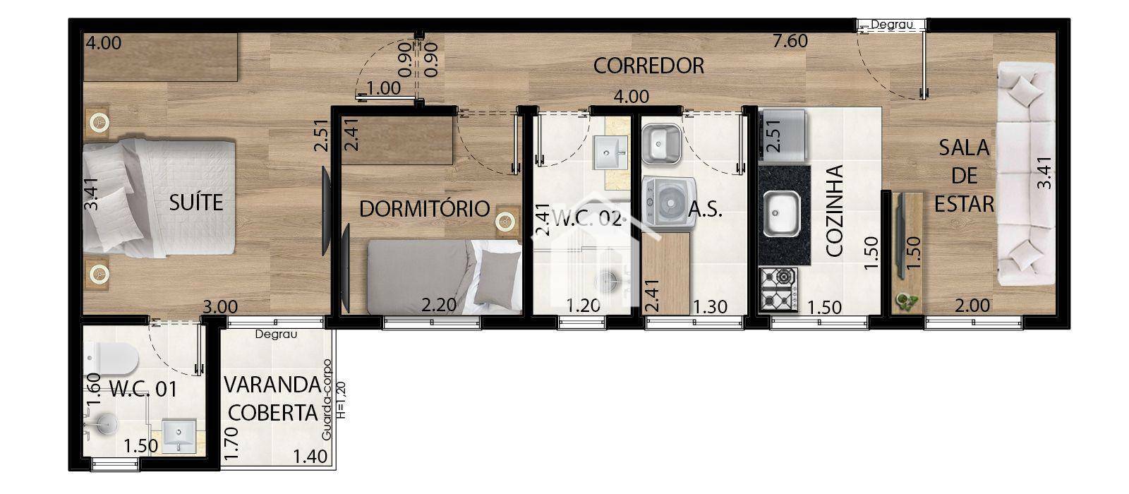 Apartamento, 2 quartos, 36 m² - Foto 51