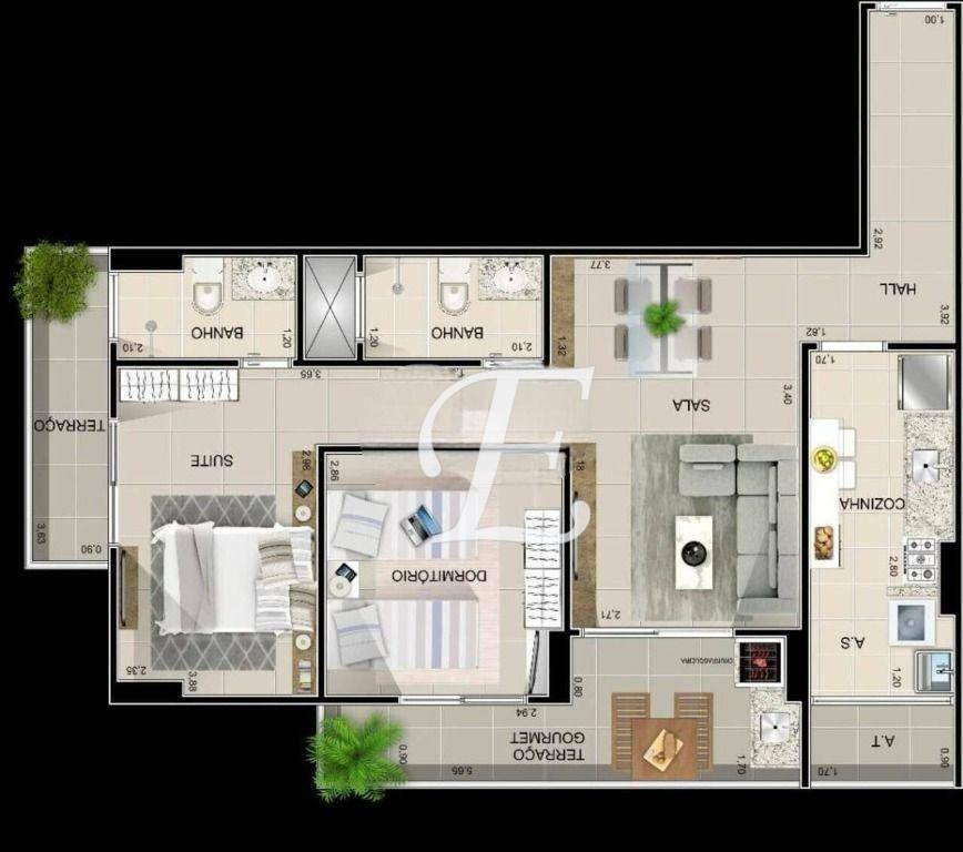 Apartamento à venda com 3 quartos, 95m² - Foto 8