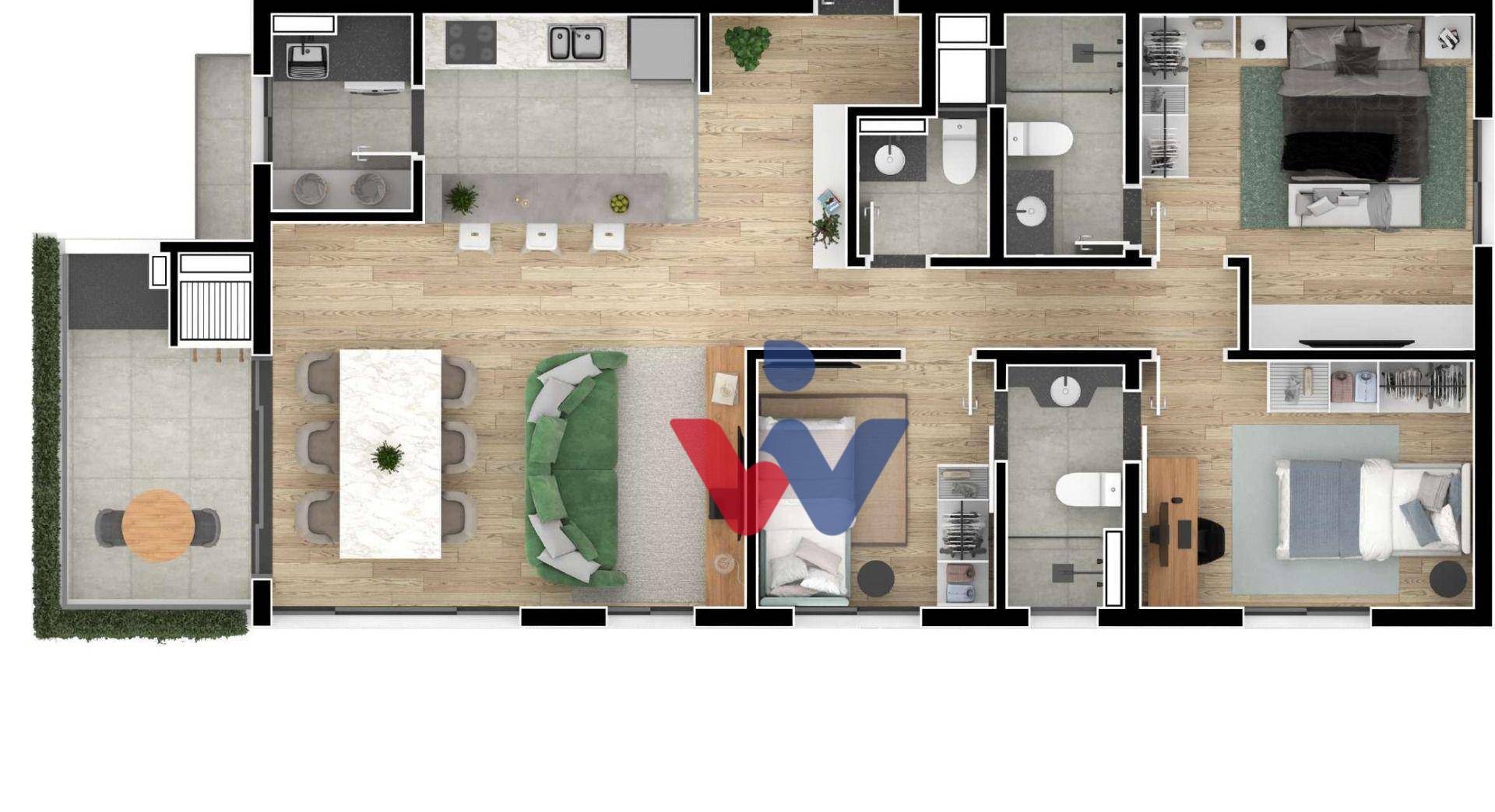 Apartamento à venda com 2 quartos, 59m² - Foto 11