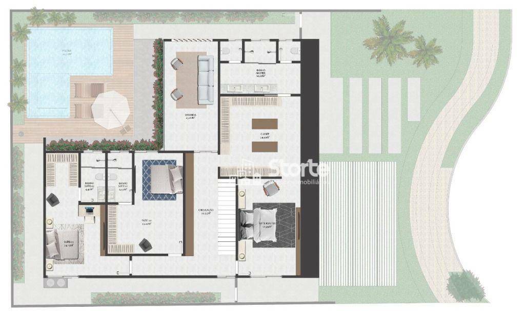 Casa de Condomínio à venda com 4 quartos, 318m² - Foto 8