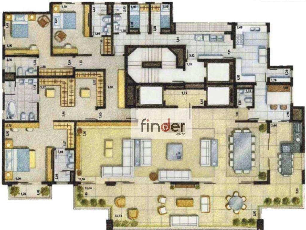 Apartamento à venda com 3 quartos, 405m² - Foto 42