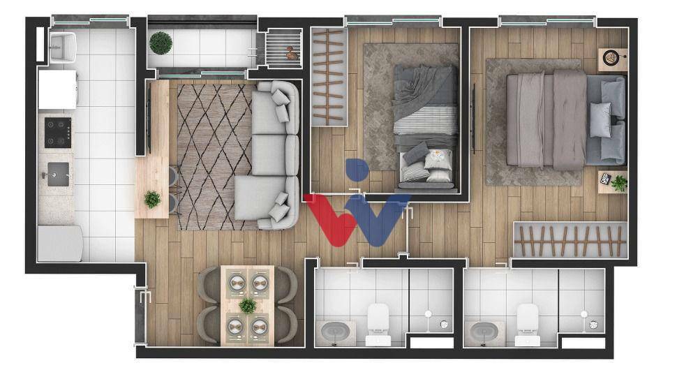 Apartamento à venda com 2 quartos, 45m² - Foto 23