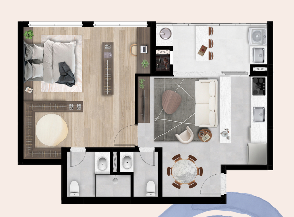 Apartamento à venda com 2 quartos, 55m² - Foto 9