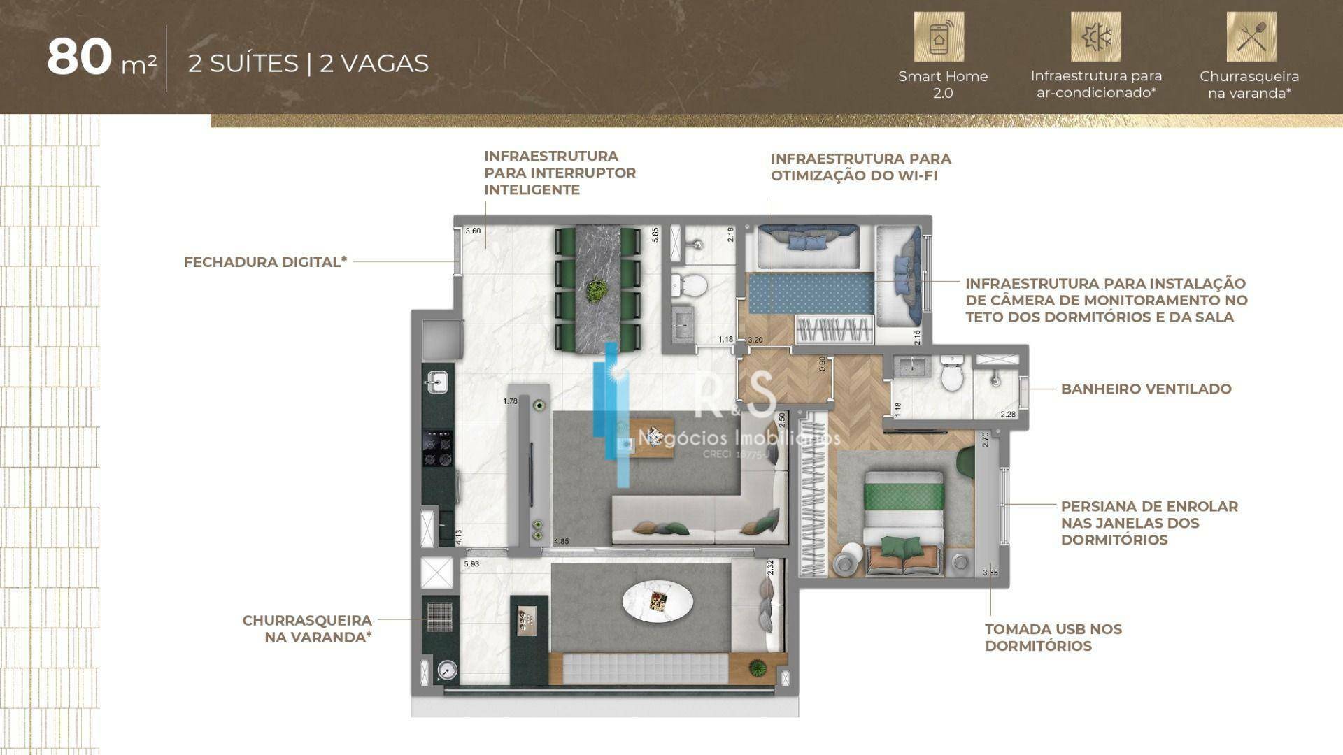 Apartamento à venda com 3 quartos, 80m² - Foto 41