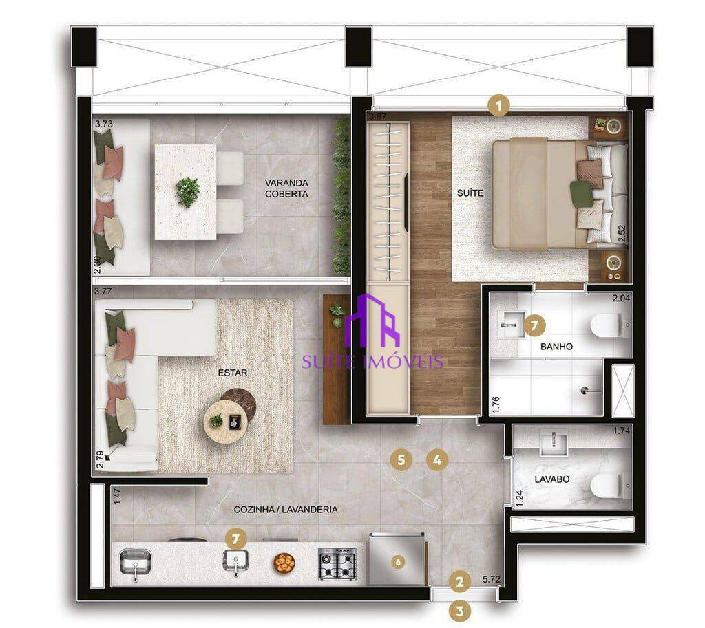 Apartamento à venda com 1 quarto, 127m² - Foto 20