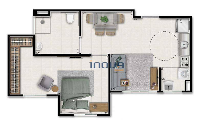 Apartamento à venda com 2 quartos, 41m² - Foto 17