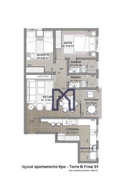 Apartamento à venda com 2 quartos, 82m² - Foto 11