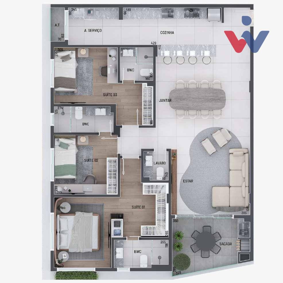 Apartamento à venda com 2 quartos, 86m² - Foto 38