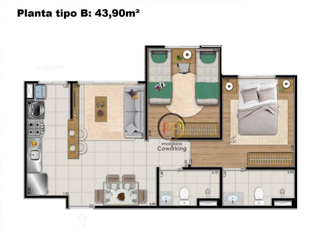 Apartamento Lançamentos com 2 quartos, 46m² - Foto 22