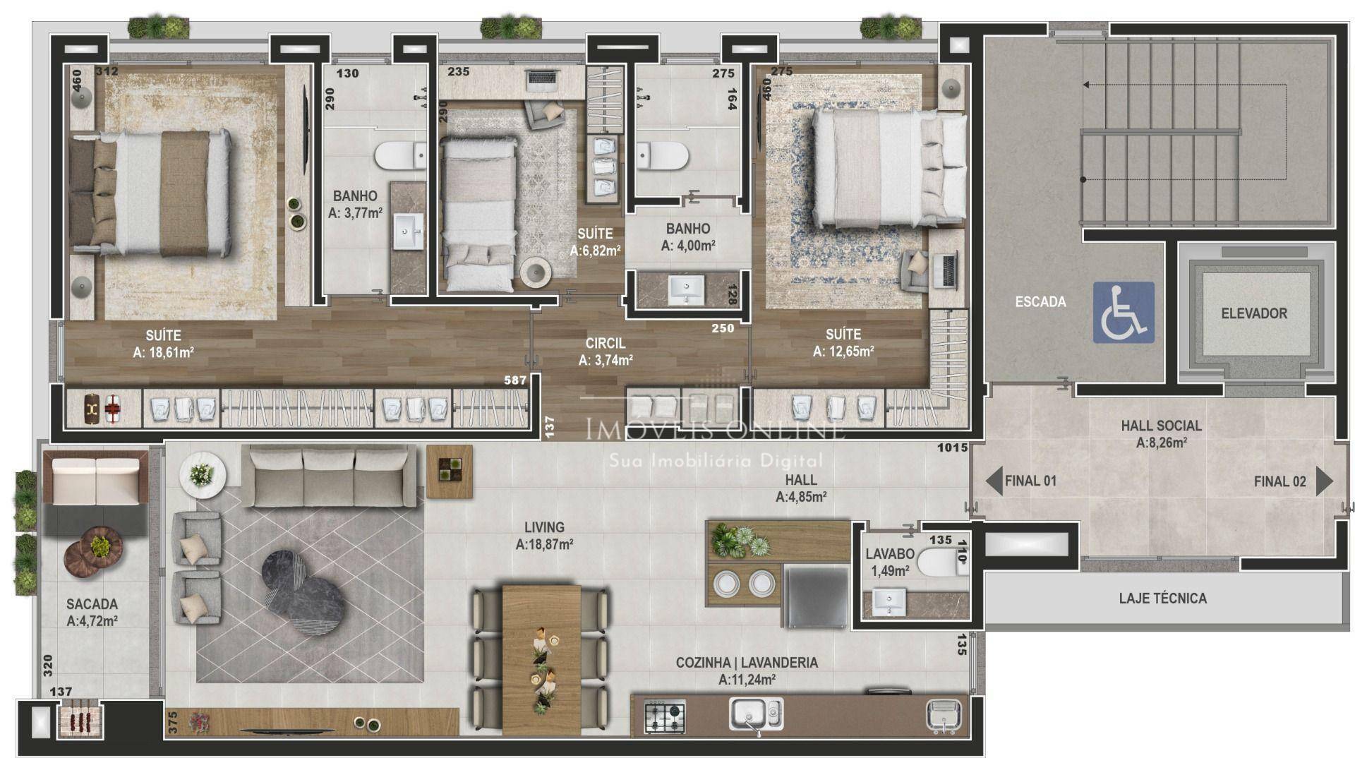 Apartamento à venda com 3 quartos, 108m² - Foto 19