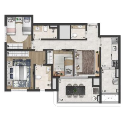 Apartamento à venda com 3 quartos, 81m² - Foto 17