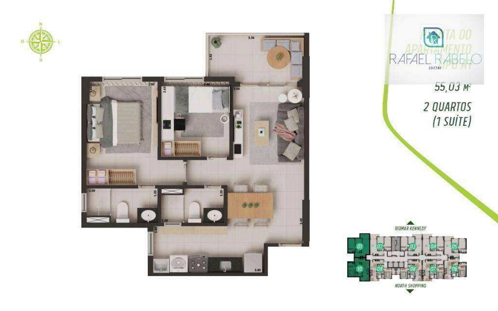 Apartamento à venda com 2 quartos, 53m² - Foto 22