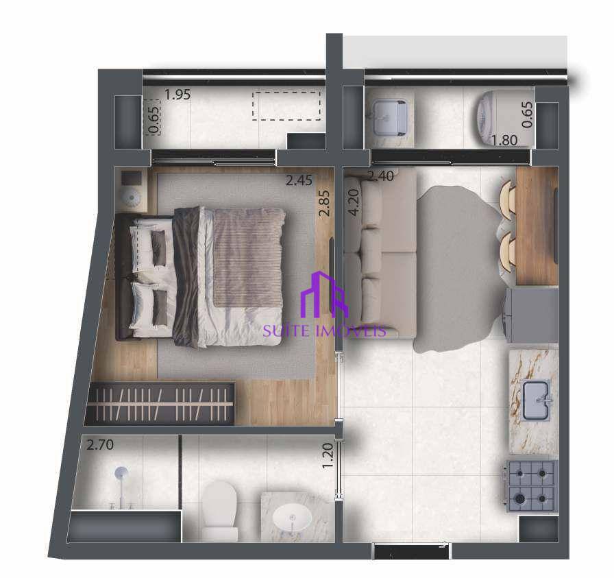 Apartamento à venda com 1 quarto, 27m² - Foto 28