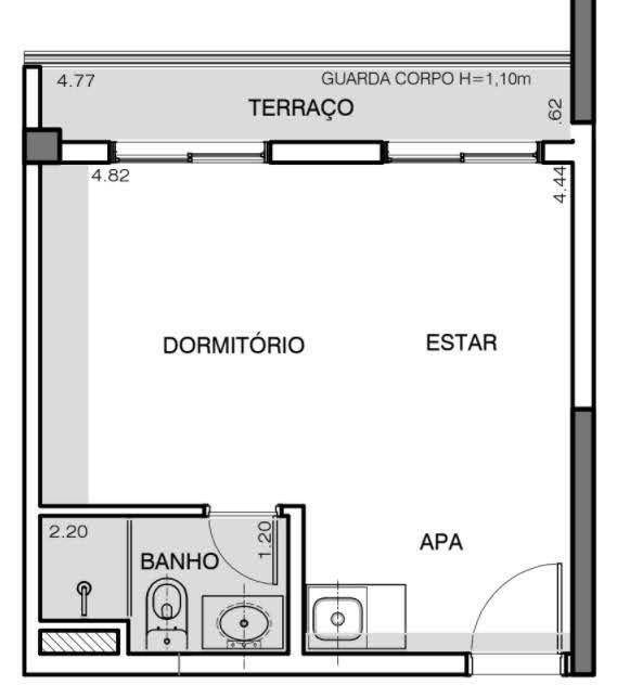 Apartamento à venda com 1 quarto, 25m² - Foto 10