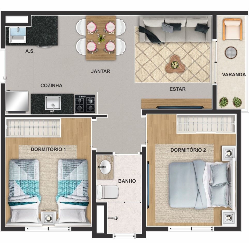 Apartamento à venda com 2 quartos, 39m² - Foto 37