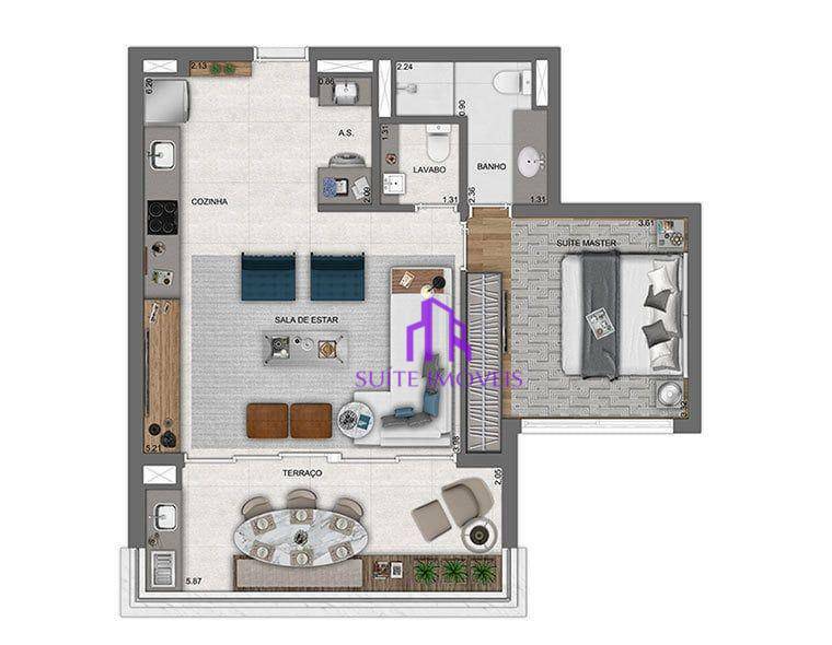 Apartamento à venda com 3 quartos, 140m² - Foto 37