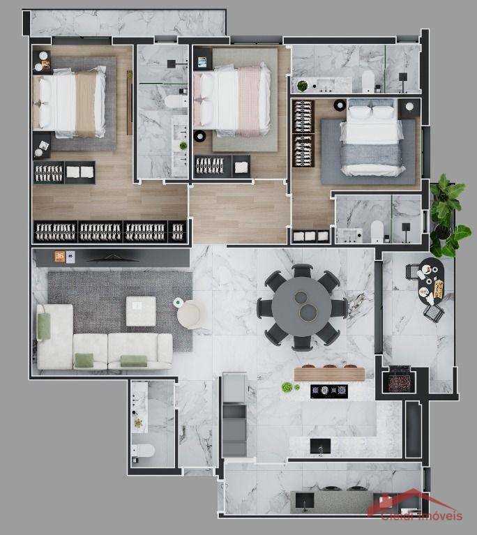 Apartamento à venda com 3 quartos, 136m² - Foto 16