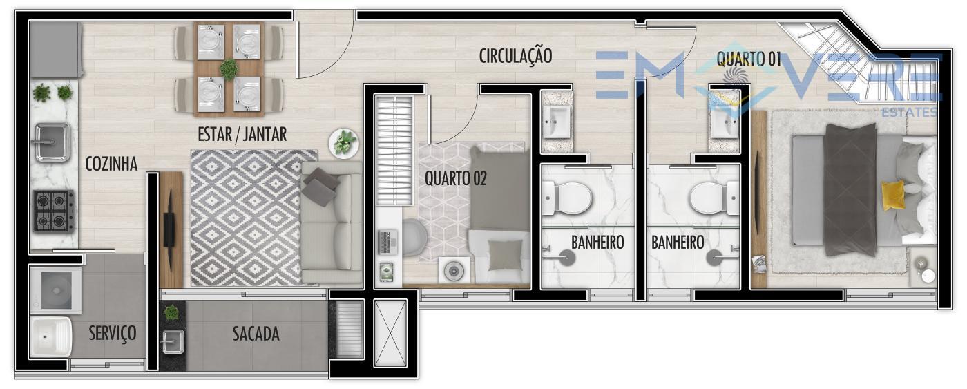 Apartamento à venda com 2 quartos, 43m² - Foto 39